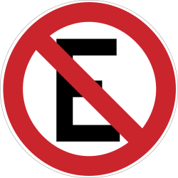 Señal R.8 No estacionar